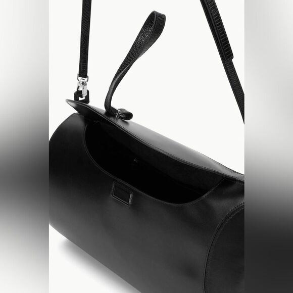 STAUD MIA Black leather asymmetric shoulder bag - Picture 4 of 7